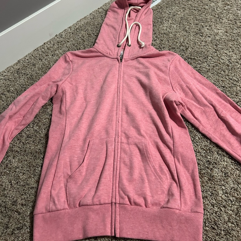 cute pink zip up